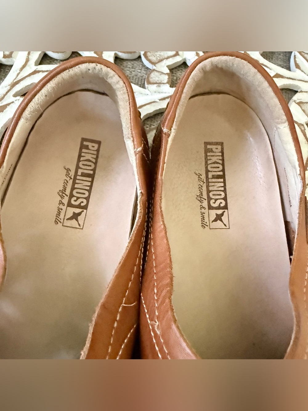 Pikolinos Leather Slip On Loafers Shoes 39 8.5 - Picture 4 of 9